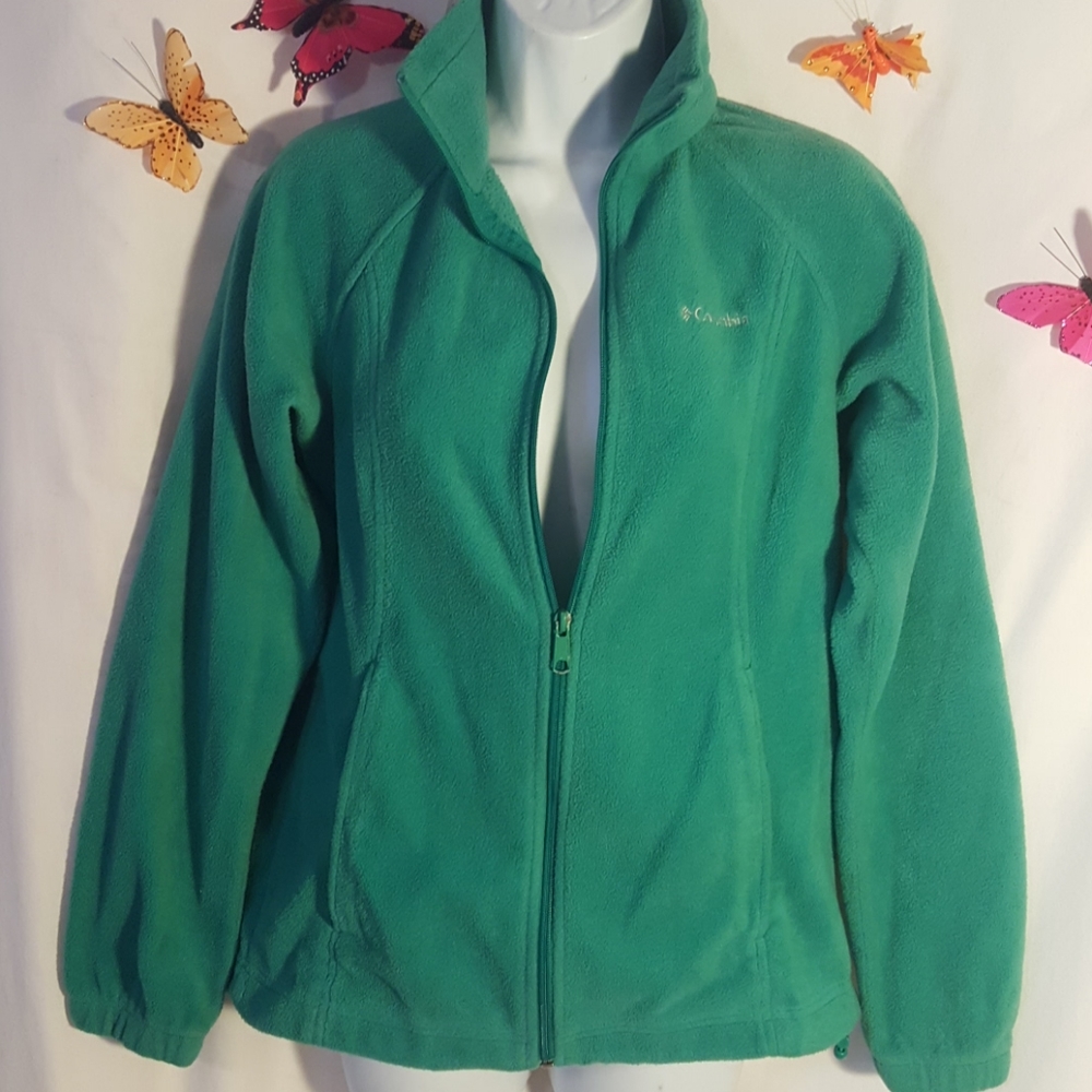 Columbia Womens Fleece Jacket Front Zip - Sz Small